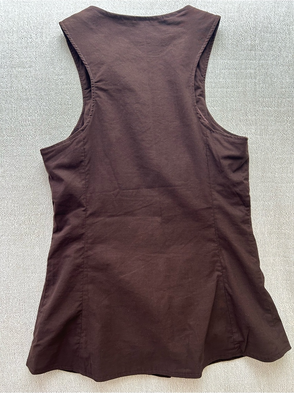 Maeve Brown Sleeveless Button-Front Tank - Picture 3 of 3